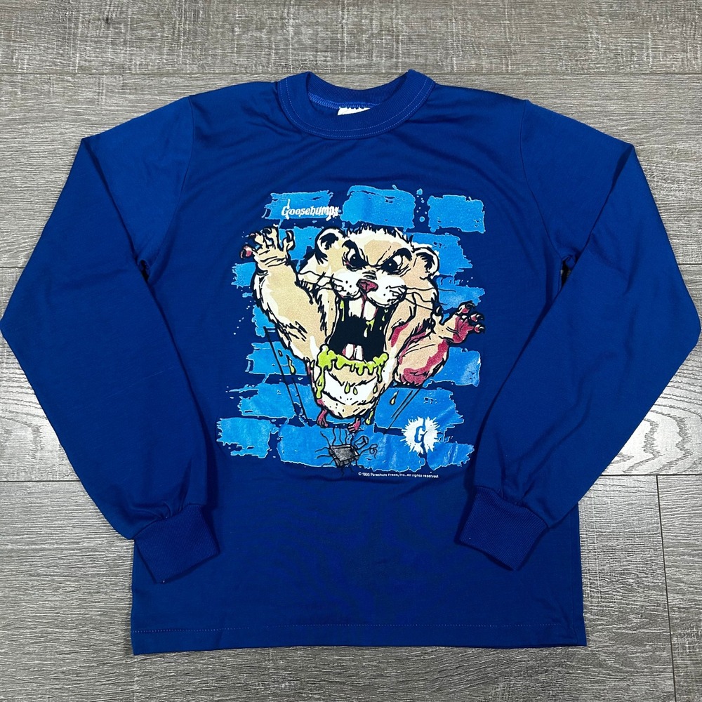 1995‎ Goosebumps Monster Blood 2 Cuddles The Hamster Vintage shirt RARE